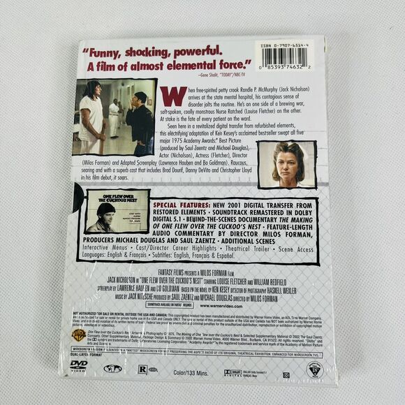 5 for $25| One Flew Over The Cuckoo's Nest (Widescreen DVD, 2002, 2-Disc Set) - Picture 2 of 3